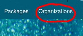 Organizations Button